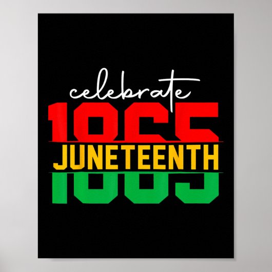19. Juni 2024 Feiern Black Freedom 1865 Histo Poster (Vorne)