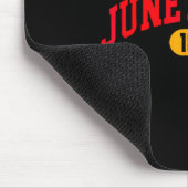 19. Juni 2025 Feiern Black Freedom 1865 Histo Mousepad (Ecke)