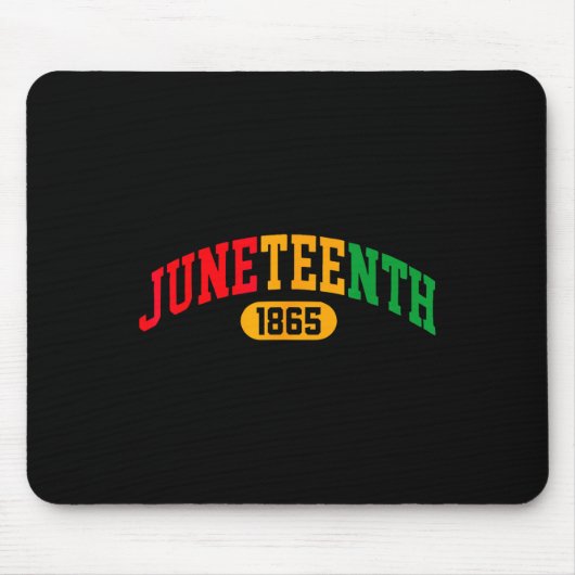 19. Juni 2025 Feiern Black Freedom 1865 Histo Mousepad (Vorne)