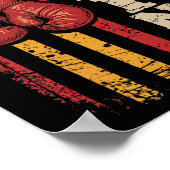 19. Juni Boxing American Flag USA 19. Poster (Ecke)