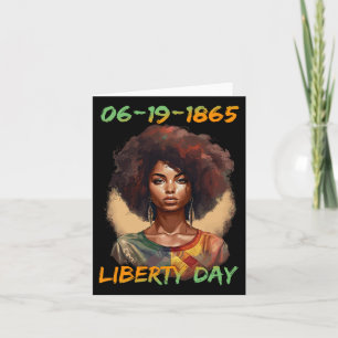 19. Juni - Die Unabhängigkeit der Afrikanisch-Amer Karte