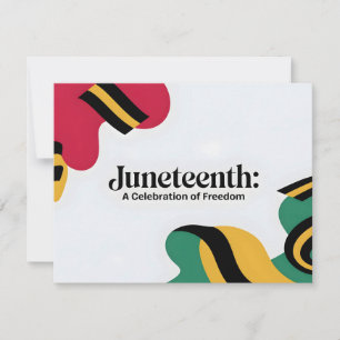 19. Juni: Eine Feier zum Thema Freiheitsdesign Feiertagskarte