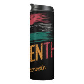 19. Juni: Fahne der Freiheit, das Erbe gefeiert Thermosbecher (Nach rechts gedreht)