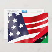 19. Juni: Feiern Sie die Freedom Card Postkarte (Vorne/Hinten)