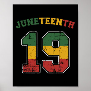 19. Juni für afrikanische Unabhängigkeit und Freih Poster