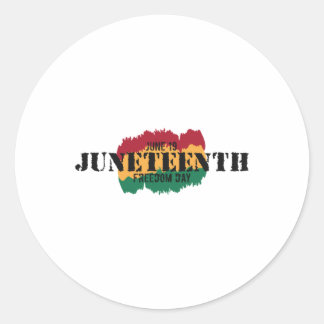19. Juni ist mein Unabhängigkeitstag Runder Aufkleber