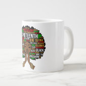19. Juni, Monat der schwarzen Geschichte, Kwanza, Jumbo-Tasse (Vorderseite Rechts)
