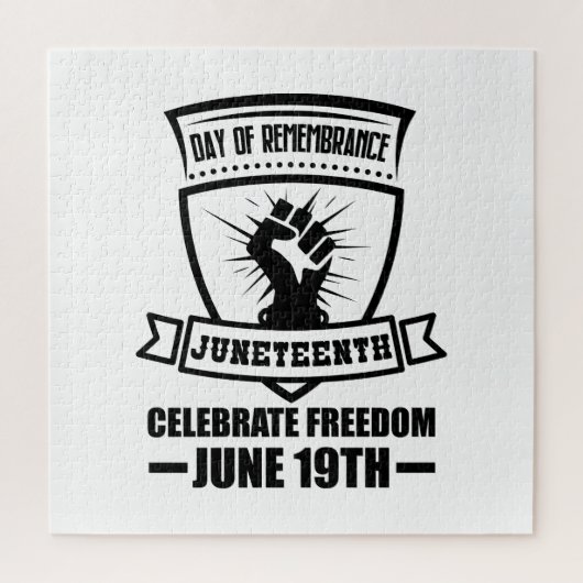 19. Juni, Monat der schwarzen Geschichte, Kwanzaa, Puzzle (Vertikal)