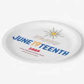 19. Juni Pappteller (Schrägansicht)