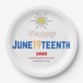 19. Juni Pappteller (Vorderseite)