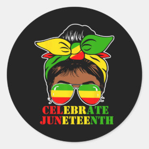 19. Juni Runder Aufkleber