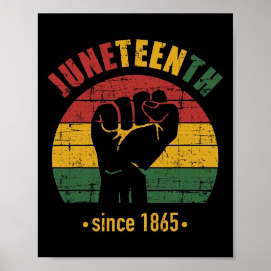 19. Juni seit 1865 mit panafrikanischer Flagge und Poster (Vorne)