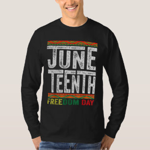 19. Juni Seit 1865 Schwarze Geschichte Monat Freih T-Shirt