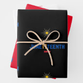 19. Juni Wrapping Paper Flat Sheet Set von 3 Geschenkpapier Set (Beispiel)