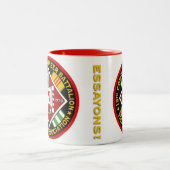 19. Kampf Engr. Bataillon, VietnamAssn. Zweifarbige Tasse (Mittel)