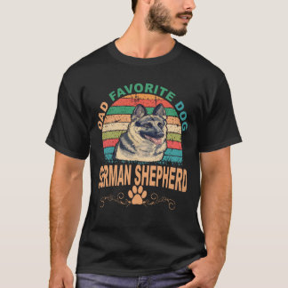19 Lieblingshund des Vaters Deutscher Schäferhund T-Shirt