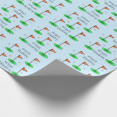 19. Loch Golf Geburtstagsbroschüre Geschenkpapier (Ecke)