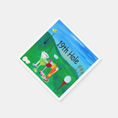 19 Loch Golf Napkins Serviette (Ecke)