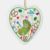 19. Loch-Herz-Verzierung Keramikornament (Rechts)