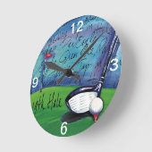 19. Loch-Mauer Runde Wanduhr (Winkel)