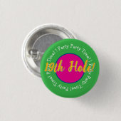 19. Loch Party Time! Golf-Button anpassen Button (Vorne & Hinten)