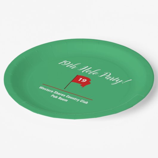 19. Loch Pub Party Plate Pappteller (Schrägansicht)