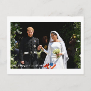 19. Mai 2018: Wenn Harry Meghan verheiratet Postkarte