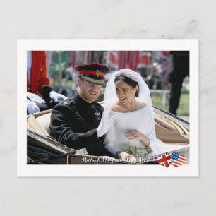 19. Mai 2018: Wenn Harry Meghan verheiratet Postkarte