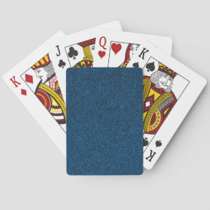 19 Navy Blue Glitzer Print Spielkarten