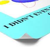 19 Neutrinos haben einen Massenphysik-Witz Poster (Ecke)