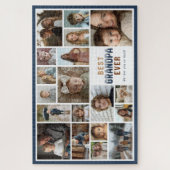 19 Photo Collage Best Grandpa Ever Puzzle (Vertikal)