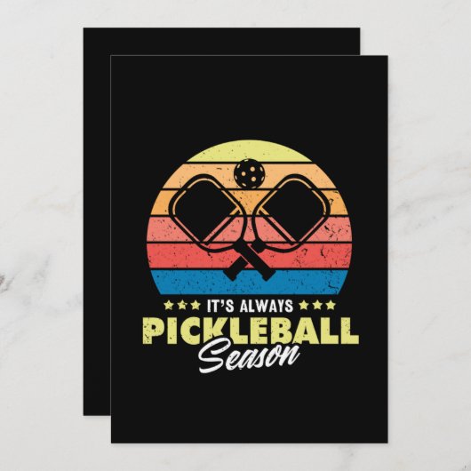 19.Seine immer Pickleball-Saison Save The Date (Vorne/Hinten)