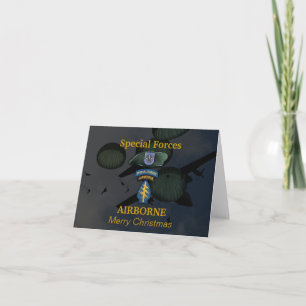 19. Spezialkräfte Grüne Berets Vets Cards Feiertagskarte