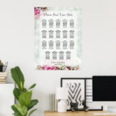 19 Tabelle Rosengräber Hochzeitskarte Poster (Heimbüro)