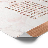 19 Tabelle Seating Chart Hochzeitskulptur Marmorku Poster (Ecke)