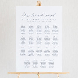 19 Tabellen Unsere Lieblingssitzkarte Poster