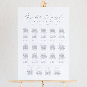 19 Tabellen Unsere Lieblingssitzkarte Poster