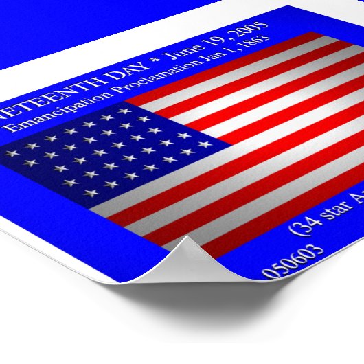 19. Tag (Druck) Poster (Ecke)