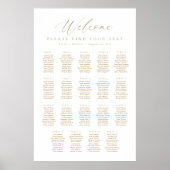 19 Tische Willkommens-Sitzplan Poster (Vorne)