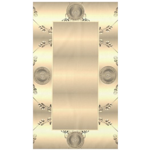 19. und 8. Bronze-Hochzeitstag Tischdecke (Vorderseite)
