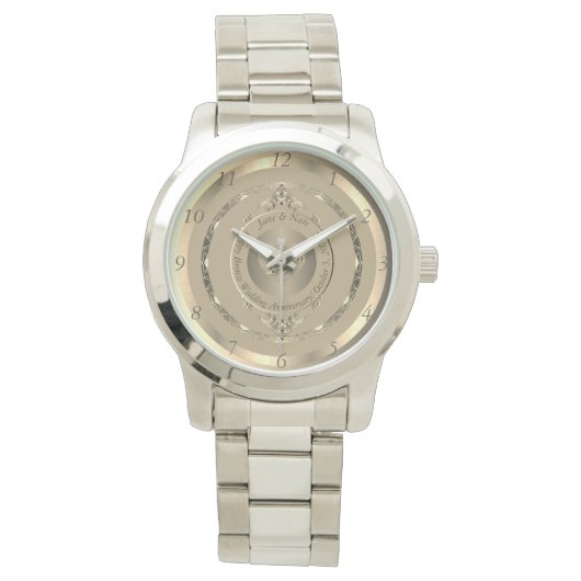 19. und 8. Bronze-Jubiläum Armbanduhr (Vorderseite)