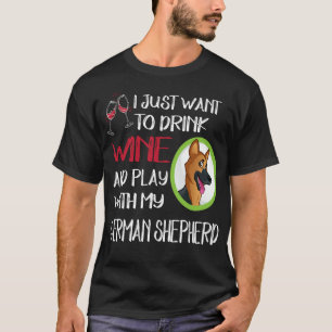 19 Woll einfach Wein zu trinken und mit meinem Deu T-Shirt