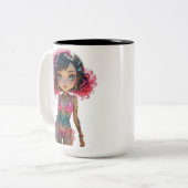 19A Dollz von: Svace - Serie 01 Zweifarbige Tasse (Vorderseite Links)