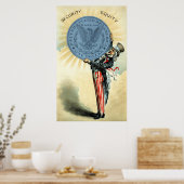19C Onkel Sam mag Silber Poster (Küche)