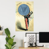 19C Onkel Sam mag Silber Poster (Heimbüro)
