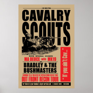 19D Cav Pfadfinder, Konzertartplakat Poster