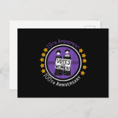 19th Amendment XIX Suffragette 100 yrs Anniversary Ankündigungspostkarte (Vorne/Hinten)
