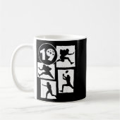 19th Birthday Retro American Football 19 Years Old Kaffeetasse (Links)