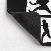 19th Birthday Retro American Football 19 Years Old Mousepad (Ecke)