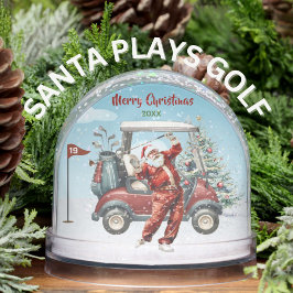 19TH HOLE FUN SANTA PLAYS GOLF SCHNEEKUGELN